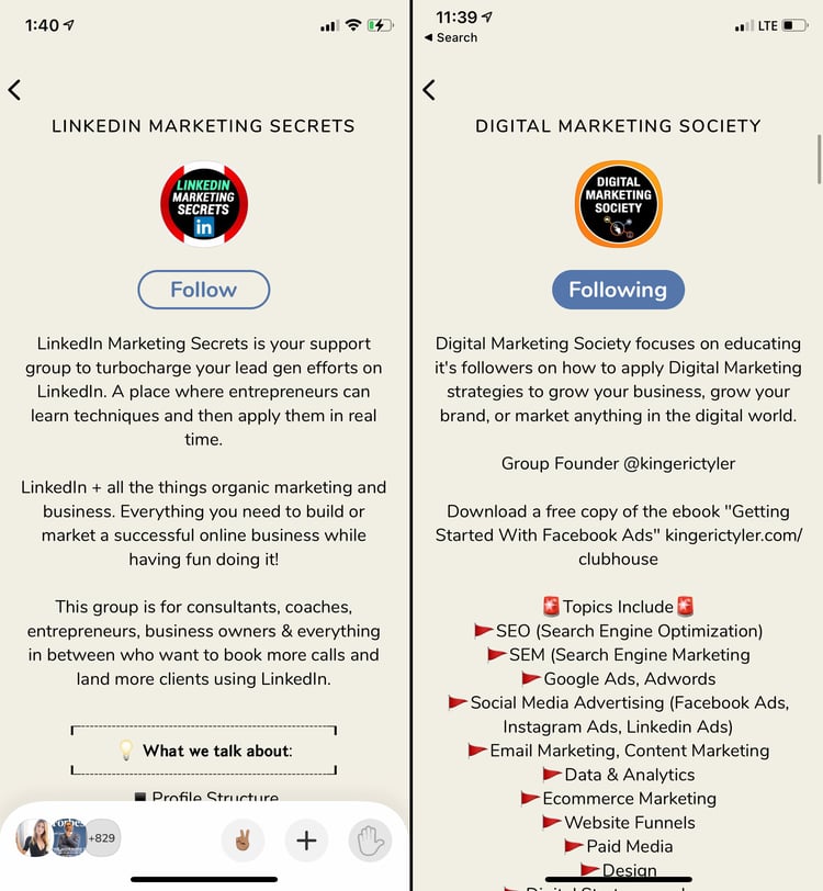 clubhouse for business marketing